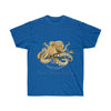 Brown Octopus Art Dark Unisex Ultra Cotton Tee Royal / S T-Shirt