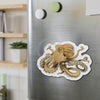 Brown Octopus Tentacles Kraken Art Die-Cut Magnets Home Decor