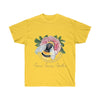Bumble Bee Pink Peony Vintage Watercolor Art Ultra Cotton Tee Daisy / S T-Shirt