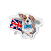 Corgi Dog And The English Flag Art Die-Cut Magnets 3 X / 1 Pc Home Decor