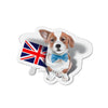 Corgi Dog And The English Flag Art Die-Cut Magnets 4 X / 1 Pc Home Decor