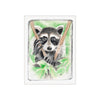 Cute Baby Raccoon In The Tree Vintage Watercolor Art Ceramic Photo Tile Home Decor