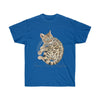 Cute Bengal Cat Kitten Watercolor Art Dark Unisex Ultra Cotton Tee Royal / S T-Shirt