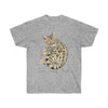 Cute Bengal Cat Kitten Watercolor Ink Ultra Cotton Tee Sport Grey / S T-Shirt