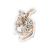 Cute Bengal Kitten Stretch Watercolor Art Die-Cut Magnets 4 X / 1 Pc Home Decor