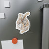 Cute Bengal Kitten Stretch Watercolor Art Die-Cut Magnets Home Decor