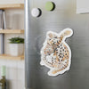 Cute Bengal Kitten Stretch Watercolor Art Die-Cut Magnets Home Decor