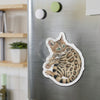 Cute Bengal Kitten Watercolor Die-Cut Magnets Home Decor