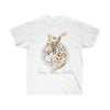Cute Bengal Stretching Kitten Cat Watercolor Ink Ultra Cotton Tee White / S T-Shirt