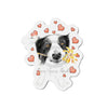 Cute Border Collie Dog Hearts Art Die-Cut Magnets 2 X / 1 Pc Home Decor