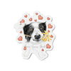 Cute Border Collie Dog Hearts Art Die-Cut Magnets 3 X / 1 Pc Home Decor