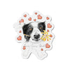 Cute Border Collie Dog Hearts Art Die-Cut Magnets 5 X / 1 Pc Home Decor