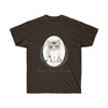 Cute Calico Cat Kitten Cameo Watercolor Art Dark Unisex Ultra Cotton Tee Chocolate / S T-Shirt