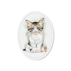 Cute Calico Kitten Watercolor Art Die-Cut Magnets 6 × / 1 Pc Home Decor