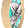 Cute Dolphins Family Watercolor Art Wall Clock Home Decor