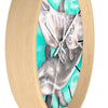 Cute Dolphins Family Watercolor Art Wall Clock Home Decor