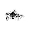 Cute Orca Whale Tribal Ink Art Die-Cut Magnets 4 X / 1 Pc Home Decor
