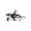 Cute Orca Whale Tribal Ink Art Die-Cut Magnets 5 X / 1 Pc Home Decor