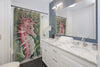 Cute Seahorse Red Watercolor Art Shower Curtain Home Decor