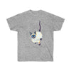 Cute Siamese Kitten Cat Watercolor Ink Ultra Cotton Tee Sport Grey / S T-Shirt