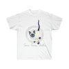 Cute Siamese Kitten Cat Watercolor Ink Ultra Cotton Tee White / S T-Shirt