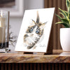 Cute Tuxedo Cat Kitten Watercolor Art Ceramic Photo Tile 6 × 8 / Matte Home Decor