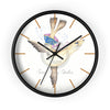 Dancing Cute Sea Lion Nursery Watercolor Art Wall Clock Black / 10 Home Decor