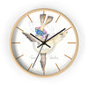 Dancing Cute Sea Lion Nursery Watercolor Art Wall Clock Wooden / Black 10 Home Decor