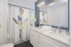 Dancing Sea Lion Watercolor Art Shower Curtains Home Decor
