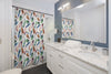 Feathers Watercolor Funky Bohemian Shower Curtain Home Decor