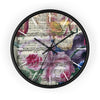 Floral Songs Music Vintage Shabby Chic Art Wall Clock Black / 10 Home Decor