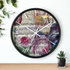Floral Songs Music Vintage Shabby Chic Art Wall Clock Home Decor
