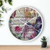 Floral Songs Music Vintage Shabby Chic Art Wall Clock White / 10 Home Decor