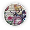 Floral Songs Music Vintage Shabby Chic Art Wall Clock White / Black 10 Home Decor