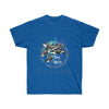 Free Orca Whales Pod Splash Watercolor Dark Unisex Ultra Cotton Tee Royal / S T-Shirt