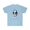 Free Orcas! Orca Whale Ink Art Ultra Cotton Tee Light Blue / S T-Shirt