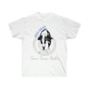 Free Orcas! Orca Whale Ink Art Ultra Cotton Tee White / S T-Shirt
