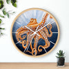 Giant Pacific Octopus Kraken Tentacles And The Bubbles Art Wall Clock Home Decor