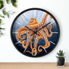 Giant Pacific Octopus Kraken Tentacles And The Bubbles Art Wall Clock Home Decor