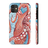 Giant Pacific Octopus Red Vintage Map Watercolor Art Case Mate Tough Phone Cases Iphone 11