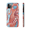 Giant Pacific Octopus Red Vintage Map Watercolor Art Case Mate Tough Phone Cases Iphone 11 Pro Max