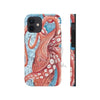 Giant Pacific Octopus Red Vintage Map Watercolor Art Case Mate Tough Phone Cases Iphone 12 Mini