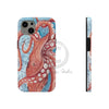 Giant Pacific Octopus Red Vintage Map Watercolor Art Case Mate Tough Phone Cases Iphone 13