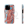 Giant Pacific Octopus Red Vintage Map Watercolor Art Case Mate Tough Phone Cases Iphone 13 Pro