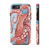 Giant Pacific Octopus Red Vintage Map Watercolor Art Case Mate Tough Phone Cases Iphone 7 8 Se