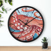 Giant Pacific Octopus Watercolor Vintage Map Art Wall Clock Home Decor