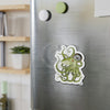 Green Octopus Compass Nautical Watercolor Art Die-Cut Magnets Home Decor