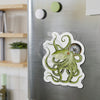 Green Octopus Compass Nautical Watercolor Art Die-Cut Magnets Home Decor