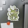 Green Octopus Compass Nautical Watercolor Art Die-Cut Magnets Home Decor