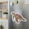 Green Sea Turtle Art Die-Cut Magnets Home Decor
